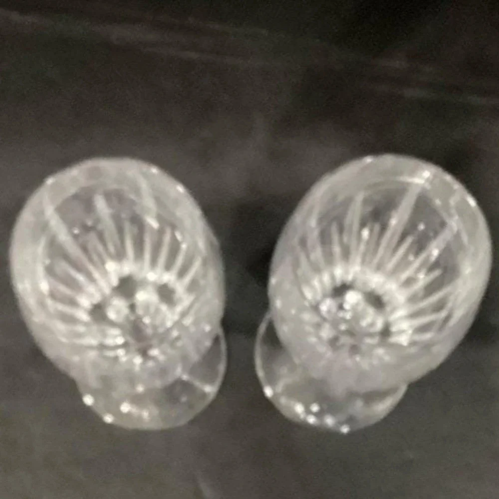 2 Mikasa Arctic Lights crystal pattern Iced Tea Glasses